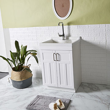 Modern Style Bathroom Vanity Cabinet, Laundry Room Vanity Sink