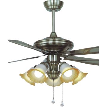 52 Decorative Ceiling Fan With Light E27x3 Three Zipper Speed