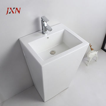 China High Grade Ceramic Pedestal Basin Hand Washbasin Bathroom Sinks One Piece Free Standing Round On Global Sources Wash Basin Bathroom Basin Basin With Pedestal