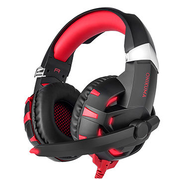 China Wearable Headphones with 3.5mm Jack K2-L game headsets with LED ...