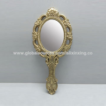 China Exquisite Vintage Baroque Princess Style Handheld Makeup Vintage Baroque Princess Style Handheld