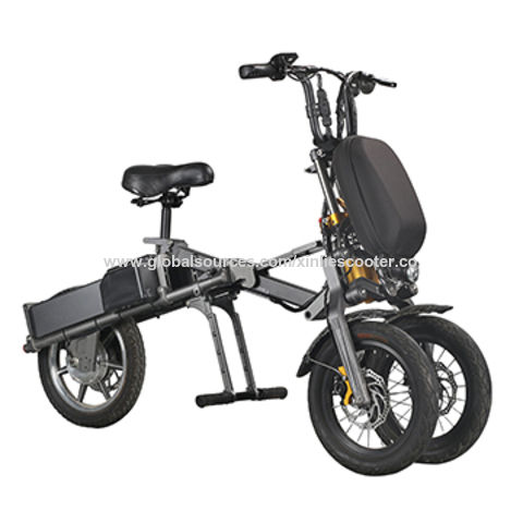 3 wheel electric folding bike