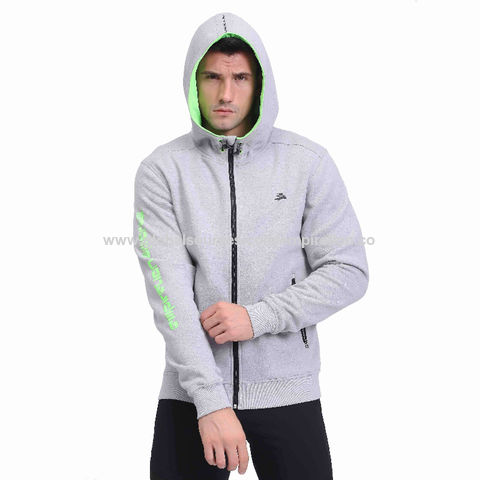 China Los lazos de los bolsillos con cremallera de las sudaderas con  capucha de los hombres relampagan para arriba las camisetas encendido  Global Sources,Tops de la camiseta,Tops elegantes de la sudadera con
