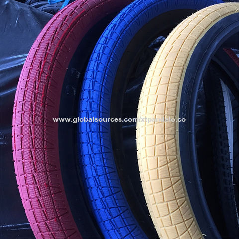 colored bicycle tires