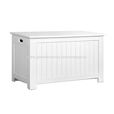 small white toy chest