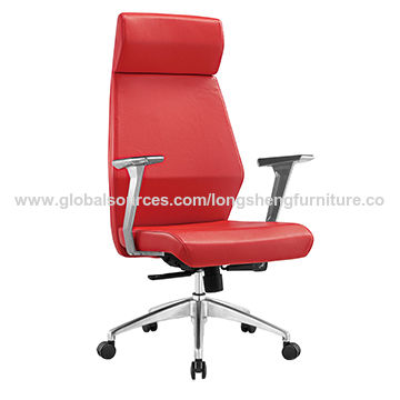 Executive Chair Office Leather, Red Leather Desk Chair