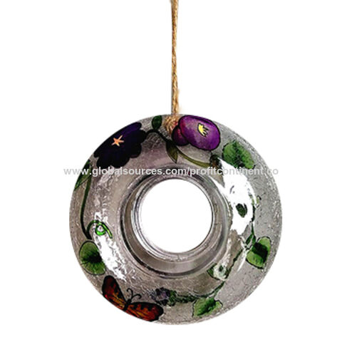 China Crackle Glass Moon Bird Feeder From Xi An Wholesaler Profit
