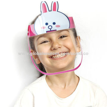 N Childrens Drip Protection Shield Kids Face Cover Hat Eye Protection Insulation dustproof Black