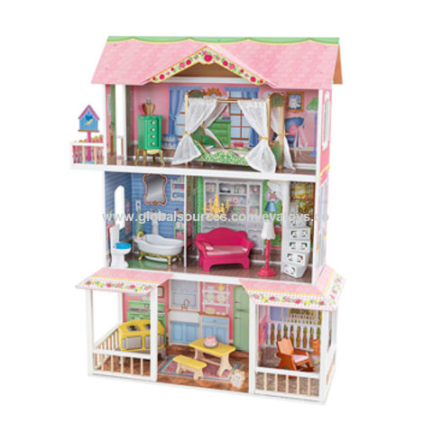 wooden castle dollhouse