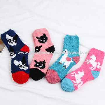 cute fuzzy socks for women