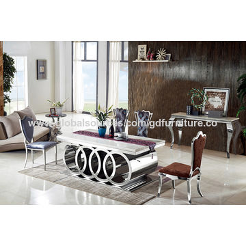 China Table Stainless Steel Table Luxuryfurniture From