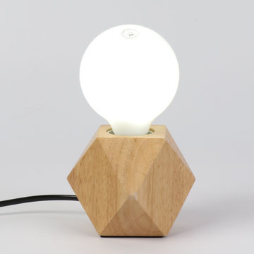 Wood Base Changeable Shape Desk Lamp, Cute Table Lamps