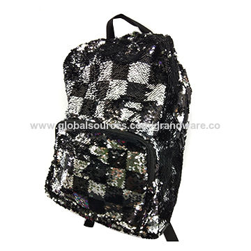 Trendy Shining Sequin Backpack Bag For School