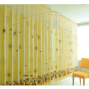 Inherently Flame Retardant Cubicle Curtain In Jacquard Patterns With Mesh In Fabric Top Global Sources