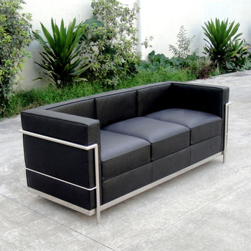 Modern Real Leather Sofa Loveseat Chair, Leather Sofa Loveseat And Chair