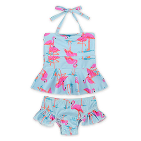 ladies flamingo swimsuit