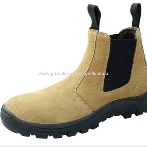 steel toe laceless boots