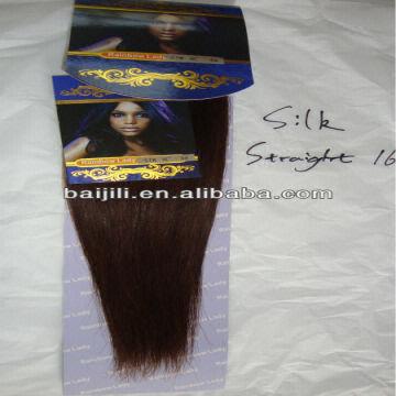 Rainbow Lady 16inch Top Selling Silk Straight Machine Made Hair