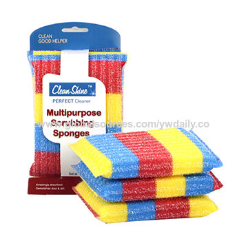 Jumbo Pp Yarn Multicolor Sponge Kitchen Cleaning Sponge Scrubbing Sponge Global Sources