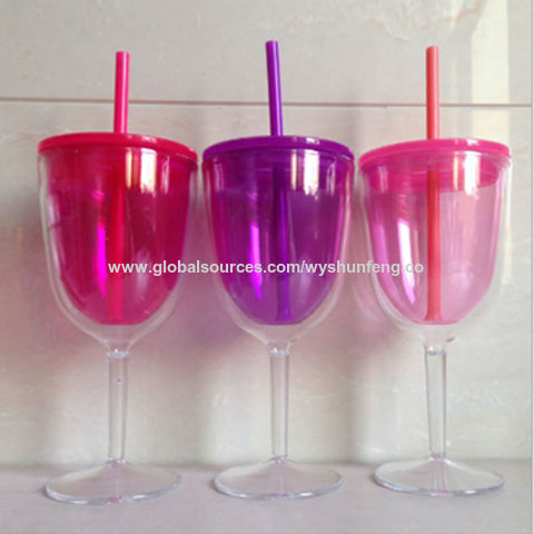Double Insulated Goblet Style Tumbler 