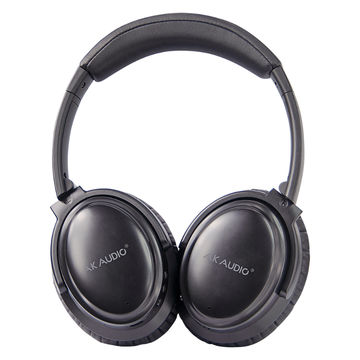 black and orange headphones