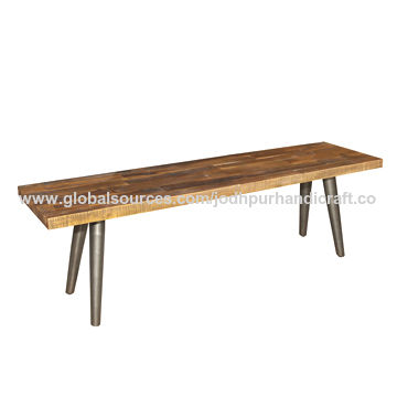Metal Legs And Wooden Top Outdoor Furniture Park Bench Global