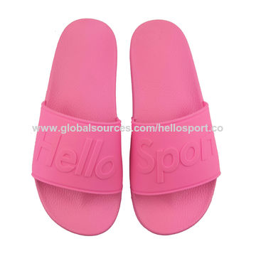 pink rubber sandals