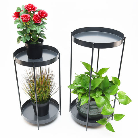 China Plant Stands Round 2 Layer Metal Flower Stand Nordic Modern Folding Luxury Indoor Pot On Global Sources Pots Luxury Indoor Flower Pot Stand, Outdoor Flower Stands Suppliers