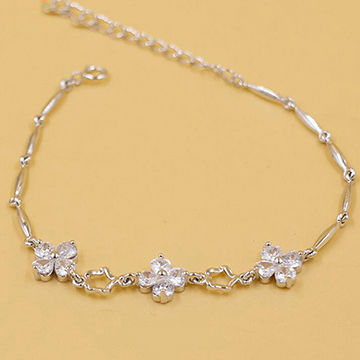 gold and silver chain bracelet