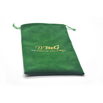 green velvet pouch