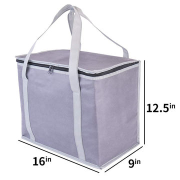 insulated shopping bags zipper