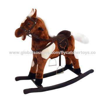 Plush Rocking Horse With Moving Mouth And Wagging Tail Global Sources