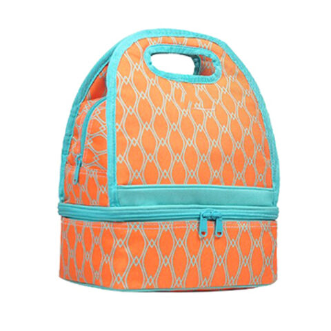 dual compartment insulated lunch bag