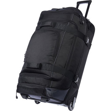 black rolling duffel bag