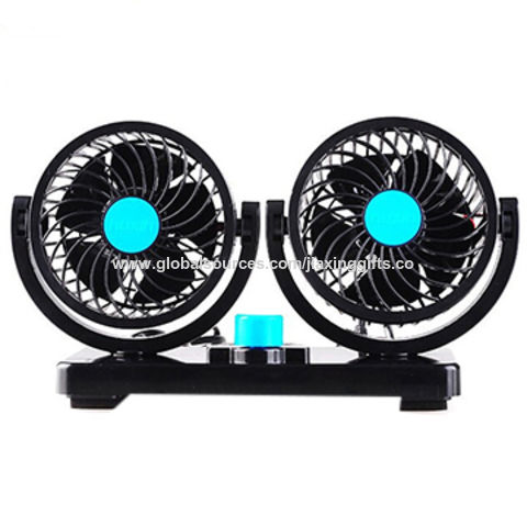 China Double head storm vehicle mounted 6-inch metal electric fans on ...