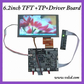 VGA AV LCD Driver Board With 6.2/" HSD062IDW1 800x480 LCD Screen