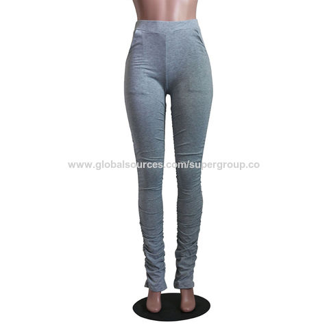 stacked joggers plus size