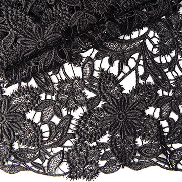 heavy embroidered lace fabric
