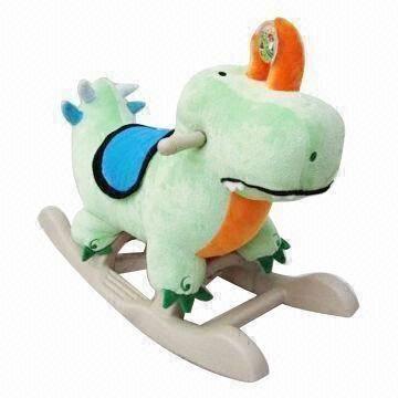 green dinosaur rocker