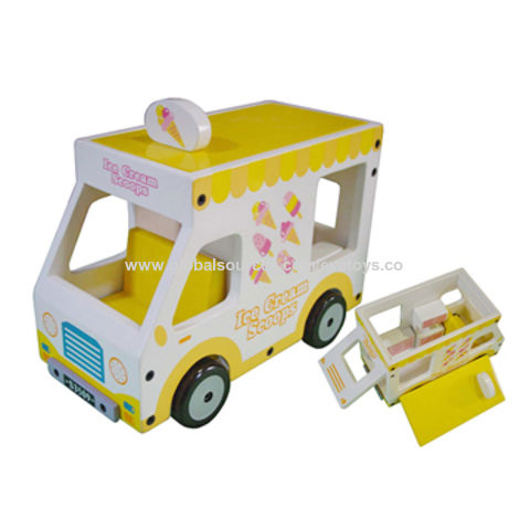wooden ice cream truck toy