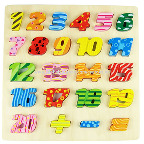 wooden number puzzle