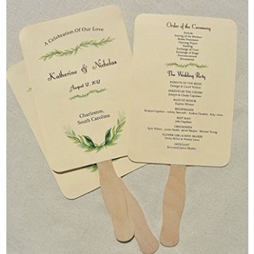 wedding fan sticks