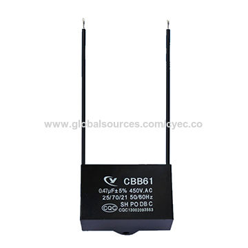 Factory Customized Ceiling Fan Capacitor Cbb61 0 47uf450v Ac