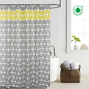 Plastic Printed Peva Shower Curtain, What Is The Largest Size Shower Curtain