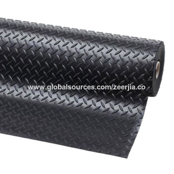 China Rubber Diamond Willow Mat Roll 3 8mm Thickness Non