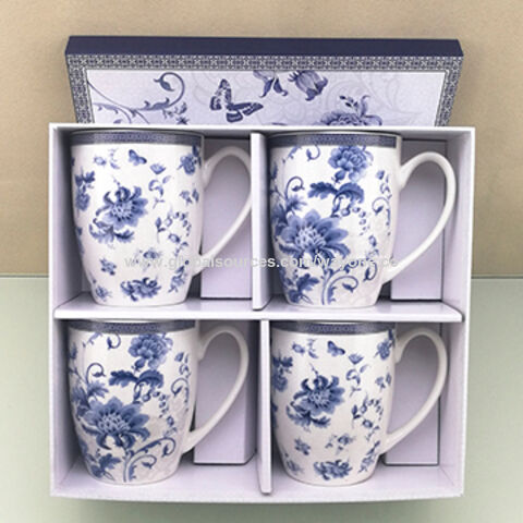 white bone china mug