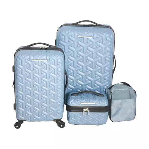 China Luxury ABS Travel Luggage Set Hardshell Textured Suitcase 4Pcs 4 ...