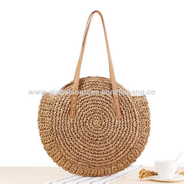 straw woven tote