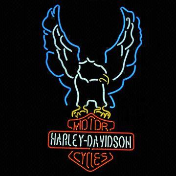 Harley Davidson Neon Sign Customer S, Harley Davidson Neon Table Lamp