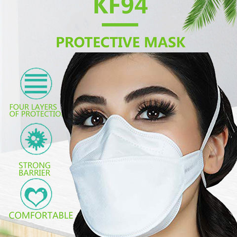 China Disposable KF94 Face Mask 4ply Fish Type 4 layers Facial ...